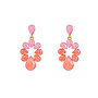 Day & Eve oorbellen E60010-2 Roze/Goudkleurig
