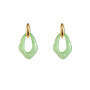 Day & Eve oorbellen E60053-2 Mintgroen/Goudkleurig
