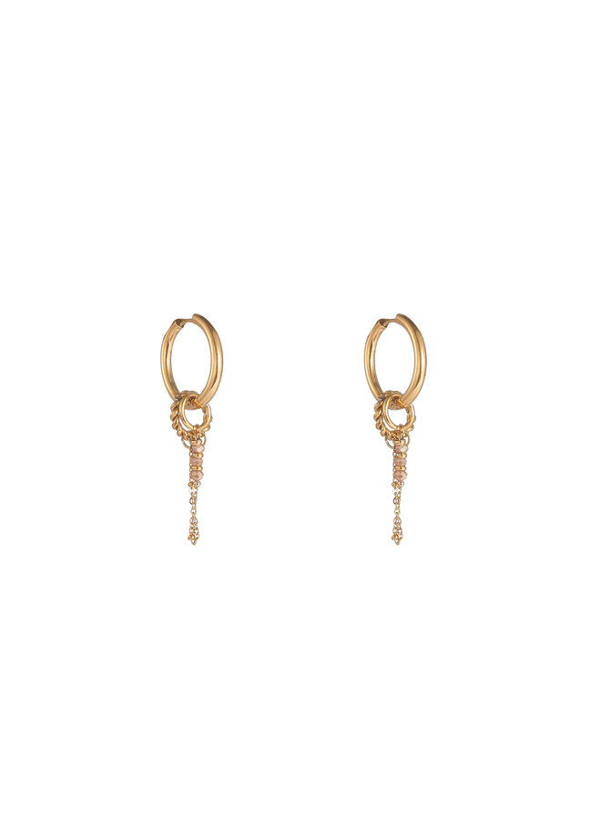 Day & Eve oorbellen E61156-3 Goudkleurig