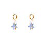 Day & Eve oorbellen E61410-2 Blauw/Goudkleurig