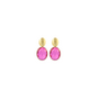 LOTT. oorbellen Giorgia S Fuchsia Roze/Goud Verguld