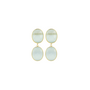LOTT. oorbellen Camille Light Aqua/Goud Verguld