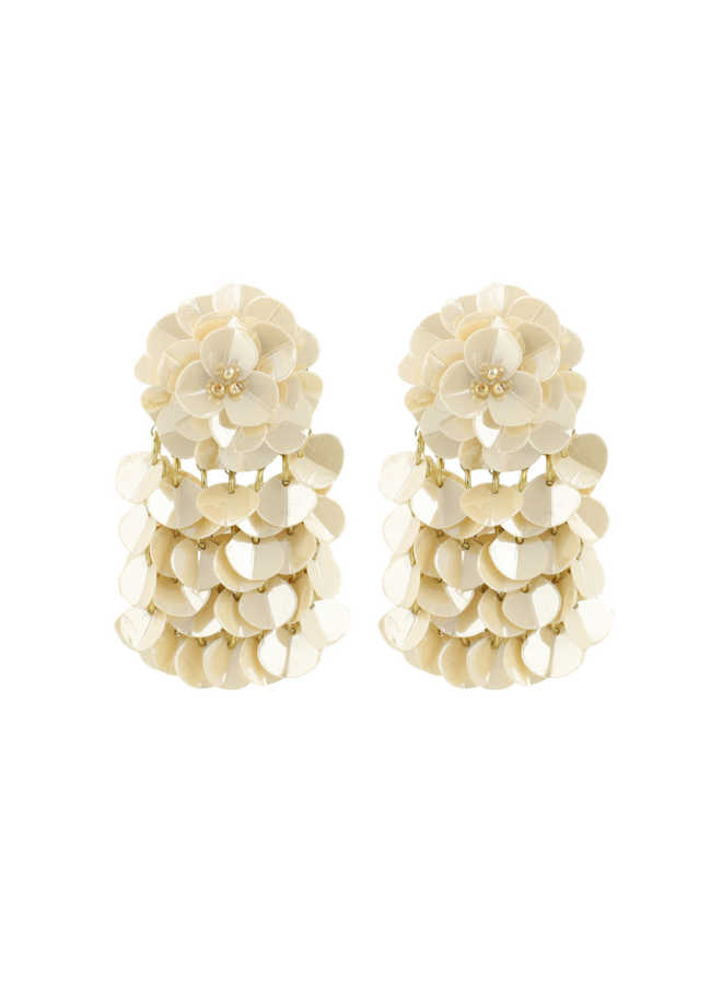 LOTT. oorbellen Elin S Pearl Beige/Goud Verguld