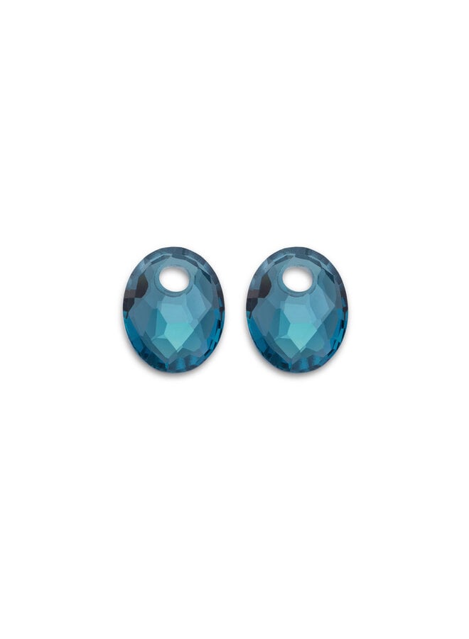 Sparkling Jewels oorbel Edelstenen Small Oval Turquoise Quartz