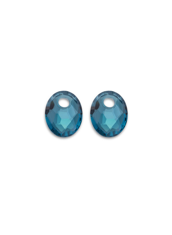 Sparkling Jewels oorbel Edelstenen Small Oval Turquoise Quartz