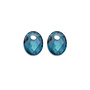 Sparkling Jewels oorbel Edelstenen Small Oval Turquoise Quartz