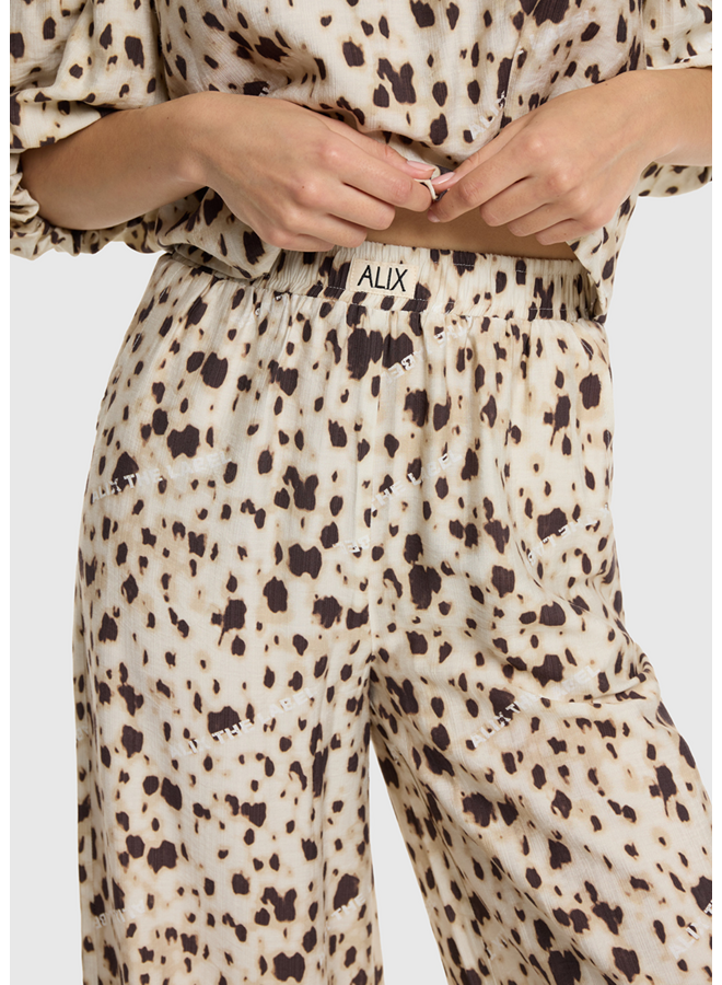 Broek Wide Leg Animal