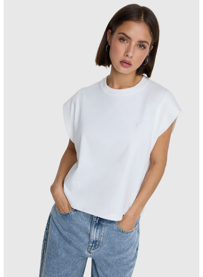 T-shirt Sleeveless Soft White