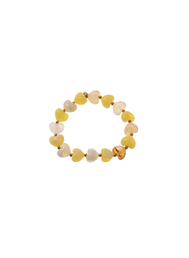 Day & Eve armband B61624-3 Geel/Goudkleurig