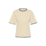 Top MilaSZ Contrast Stripe Birch Night Sky