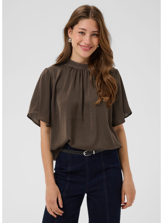 Top AileenSZ SS Chocolate Brown