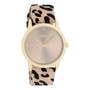 OOZOO Timepieces horloge C11372 Luipaard/Goudkleurige/Taupe