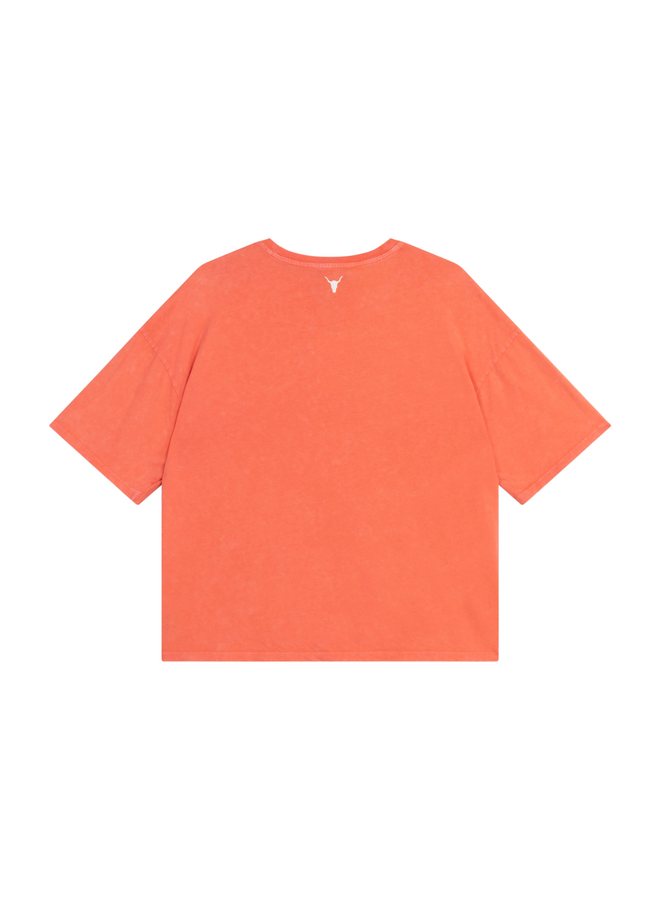 T-shirt The Label Soft Orange