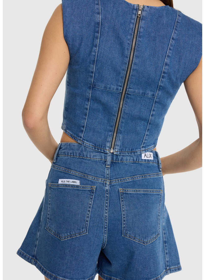 Short ALIX Denim Blue