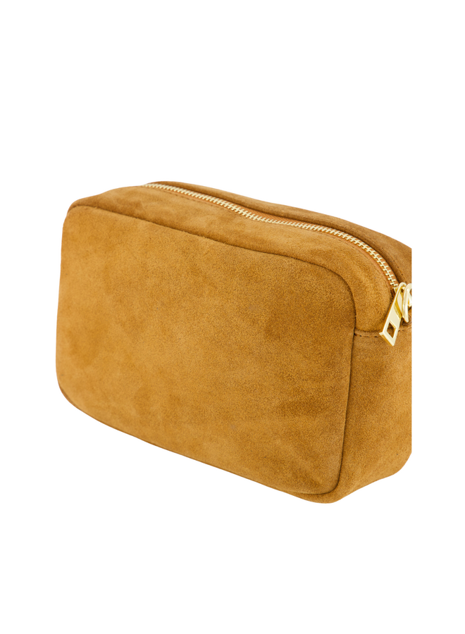 Jewelz tas Irene Suède Cognac/Goudkleurig