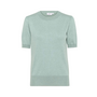 Top MilaSZ Korte Mouw Granite Green Melange