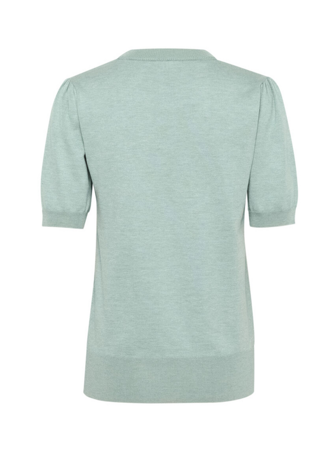 Top MilaSZ Korte Mouw Granite Green Melange