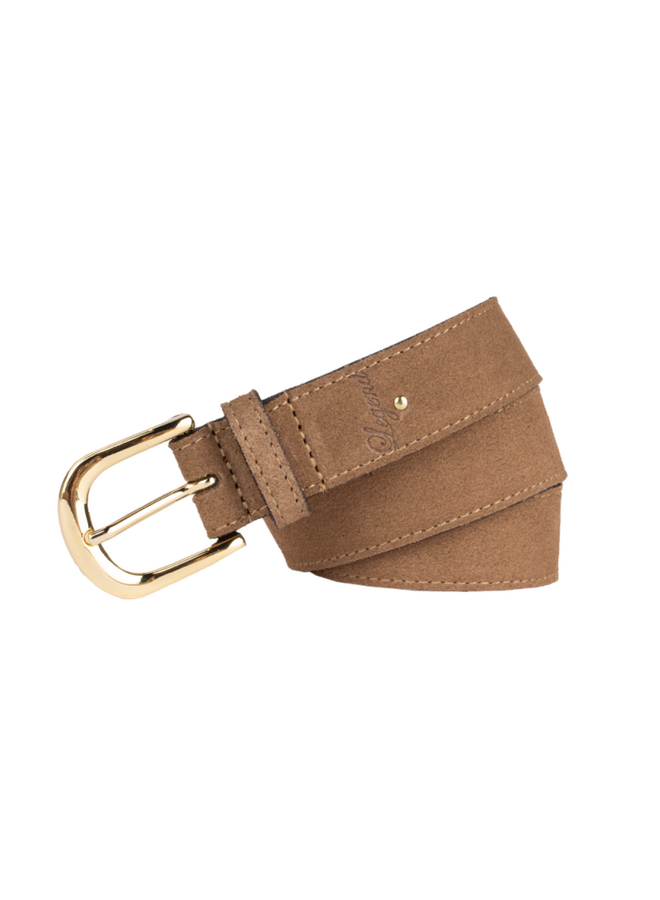 Legend riem 30574 Taupe/Goudkleurig