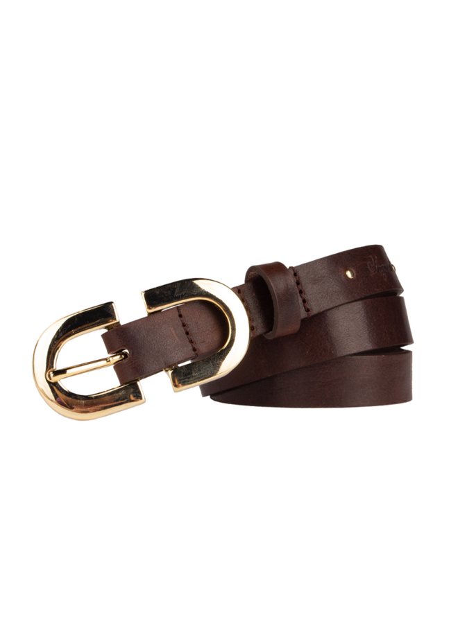 Legend riem 20299 Bruin/Goudkleurig