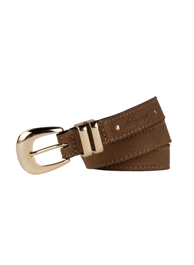 Legend riem 20301 Taupe/Goudkleurig