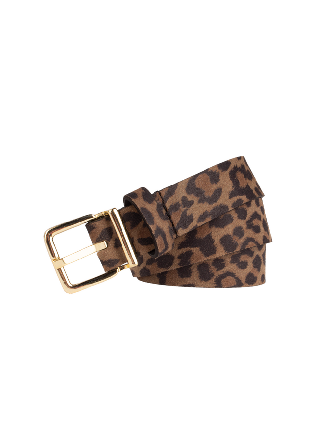 Legend riem 25227 Panter Bruin/Goudkleurig