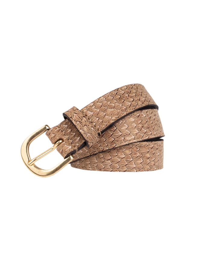 Legend riem 25233 Naturel/Goudkleurig
