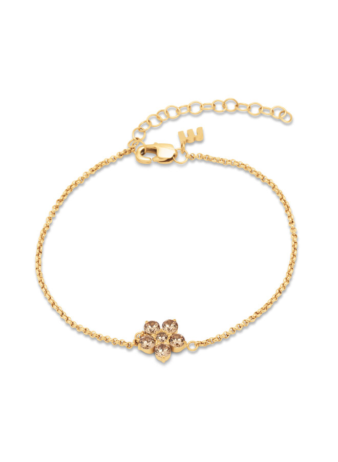 Melano Friends armband Annie Champagne Goudkleurig