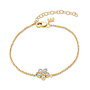 Melano Friends armband Annie Crystal Goudkleurig