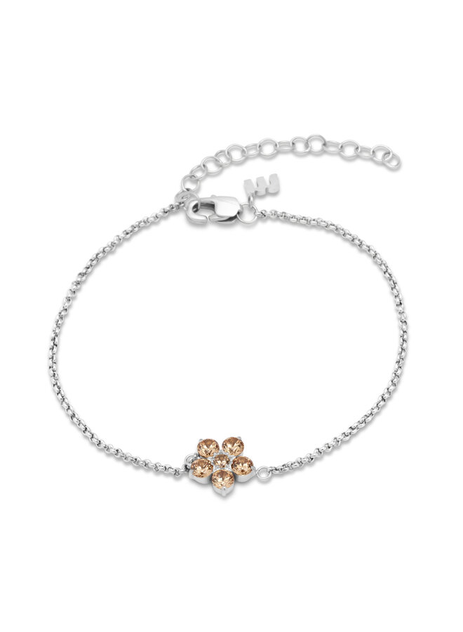 Melano Friends armband Annie Champagne Zilverkleurig
