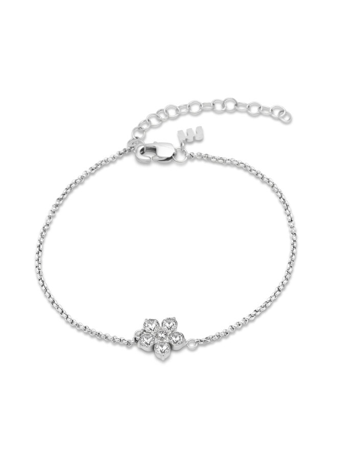 Melano Friends armband Annie Crystal Zilverkleurig