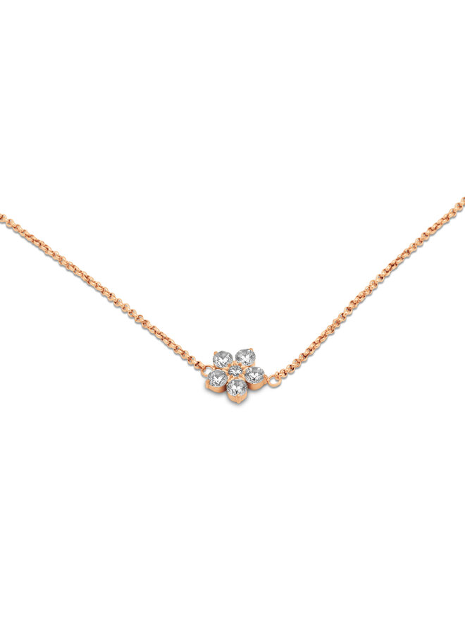 Melano Friends ketting Ana Crystal Rosékleurig