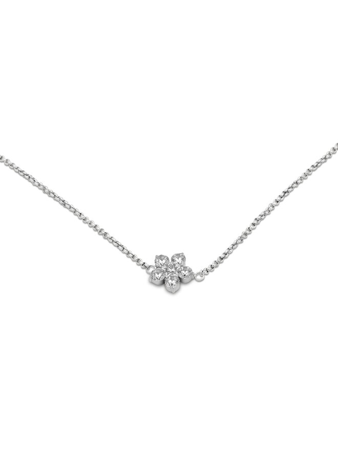 Melano Friends ketting Ana Crystal Zilverkleurig