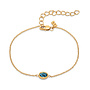 Melano Friends armband Auro Aquamarine Goudkleurig