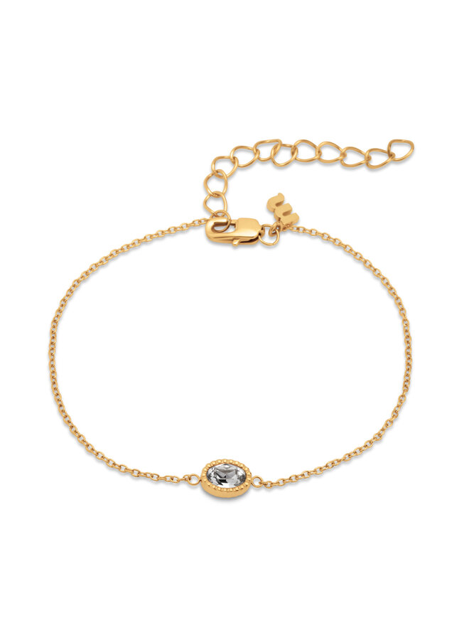 Melano Friends armband Auro Crystal Goudkleurig
