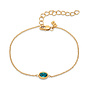 Melano Friends armband Auro L. Turquoise Goudkleurig