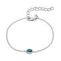 Melano Friends armband Auro Aquamarine Zilverkleurig