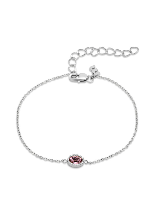 Melano Friends armband Auro L. Amethyst Zilverkleurig