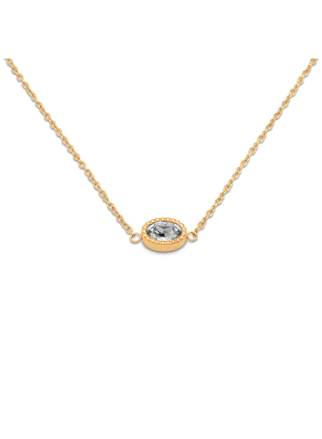 Melano Friends ketting Auree Crystal Goudkleurig