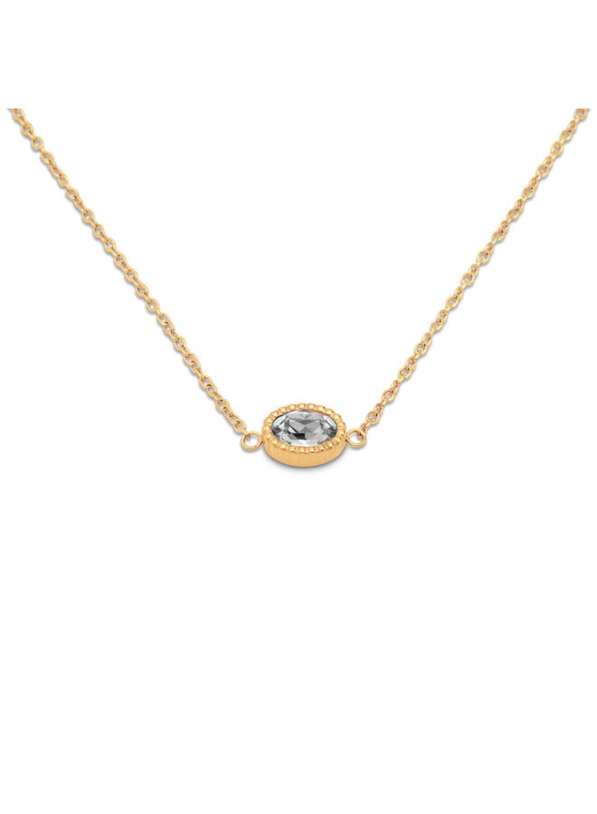 Melano Friends ketting Auree Crystal Goudkleurig