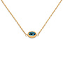 Melano Friends ketting Auree Aquamarine Goudkleurig