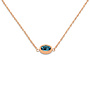 Melano Friends ketting Auree Aquamarine Rosékleurig