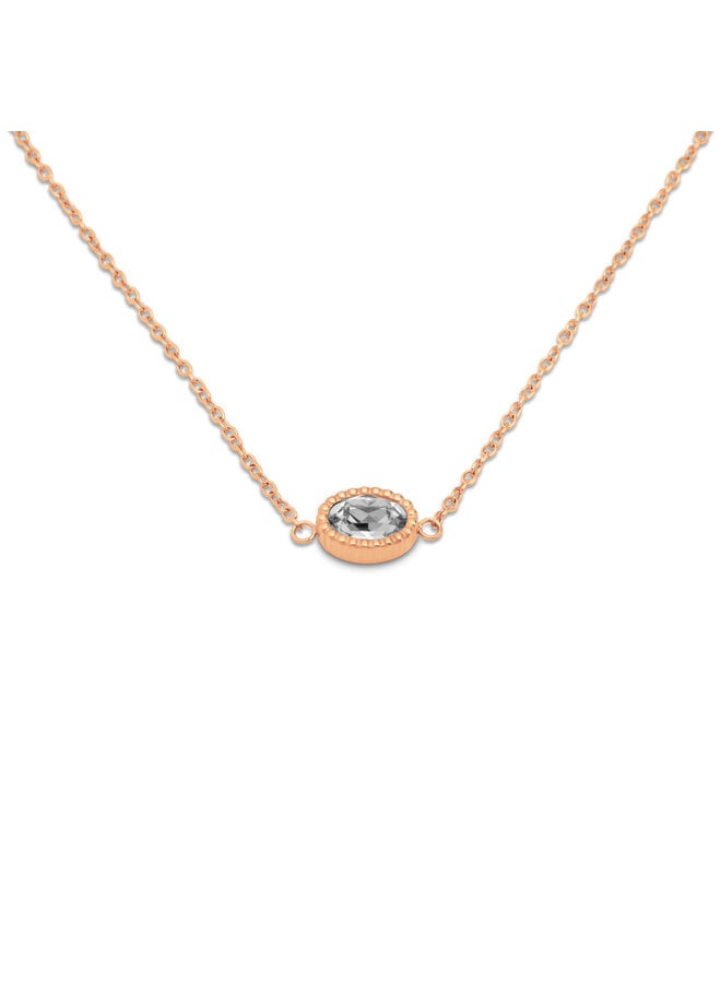 Melano Friends ketting Auree Crystal Rosékleurig