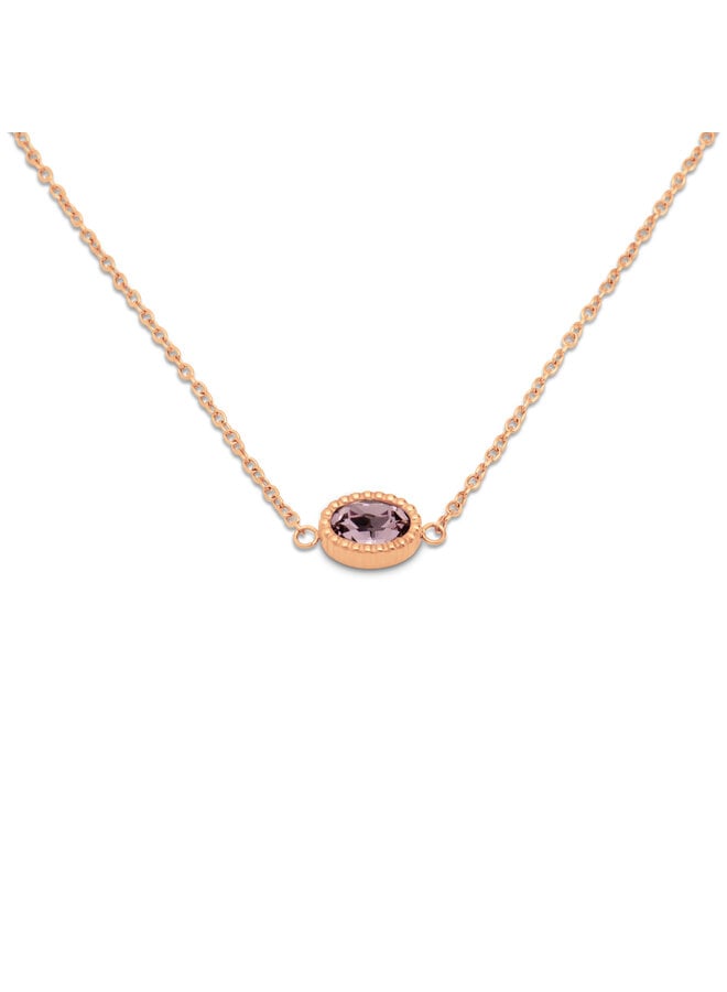 Melano Friends ketting Auree L. Amethyst Rosékleurig