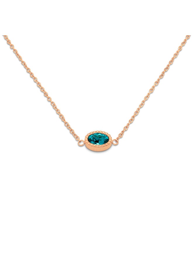 Melano Friends ketting Auree L. Turquoise Rosékleurig
