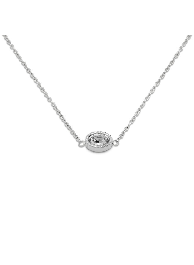 Melano Friends ketting Auree Crystal Zilverkleurig