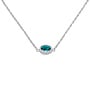Melano Friends ketting Auree L. Turquoise Zilverkleurig