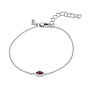 Melano Friends armband Nava L. Amethyst Zilverkleurig