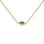Melano Friends ketting Navee L. Turquoise Goudkleurig