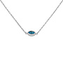 Melano Friends ketting Navee Aquamarine Zilverkleurig