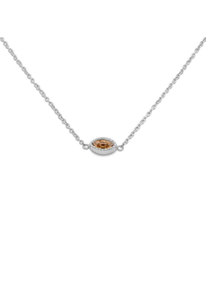 Melano Friends ketting Navee Cr. Golden Shadow Zilverkleurig